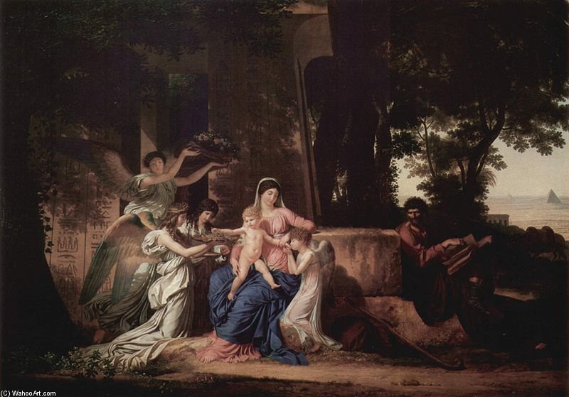 Rest Of The Holy Family On The Flight Into Egypt — Louis Gauffier
