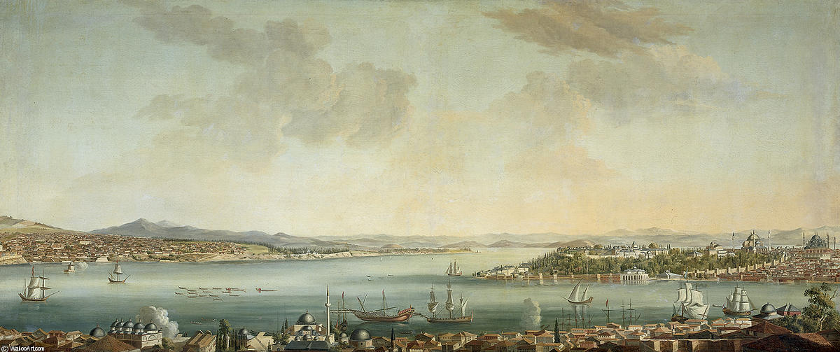 View Of Constantinople From The Seraglio And The Swedish Embassy In Pera — Jan Havickszoon Steen