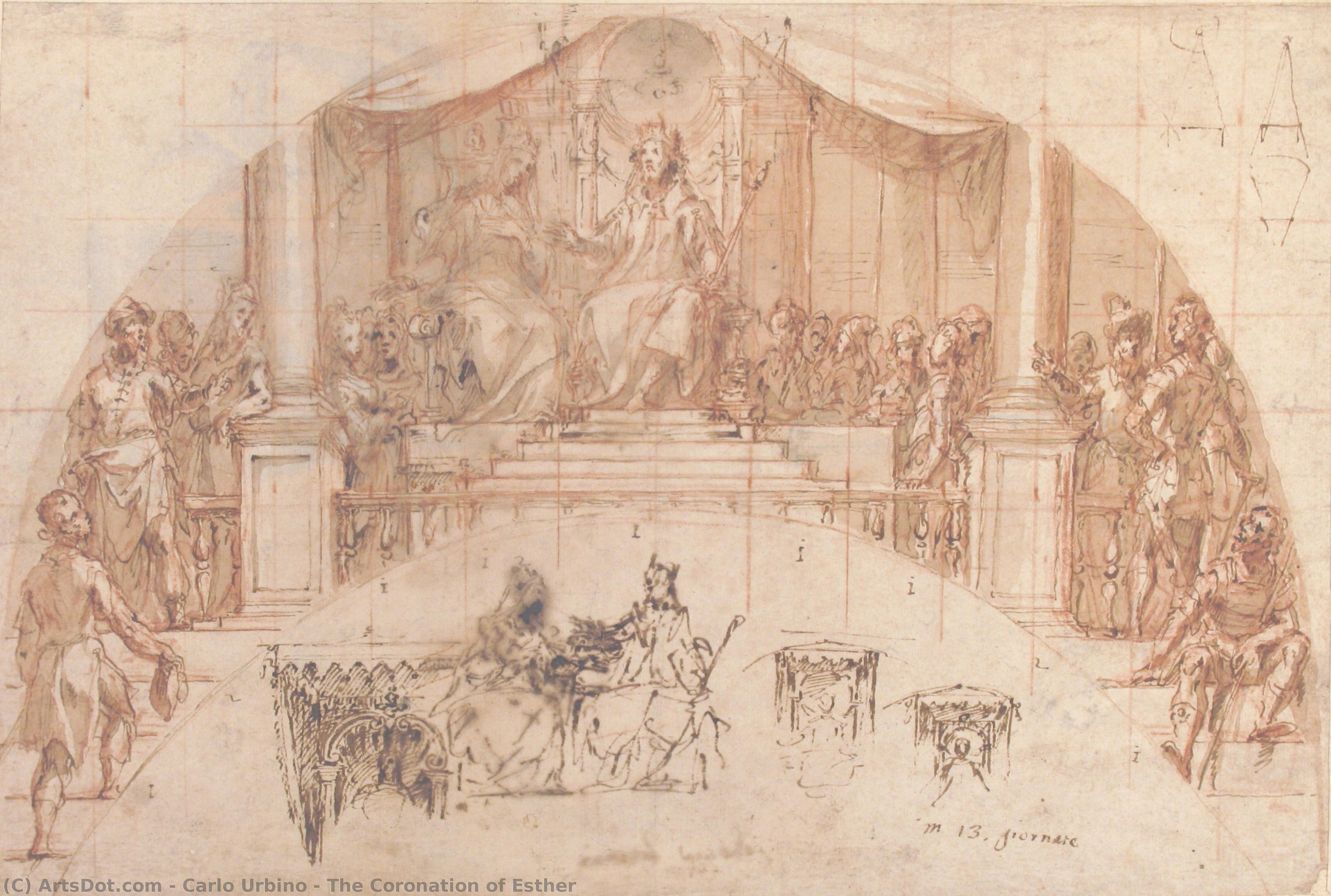 The Coronation Of Esther — Carlo Urbino