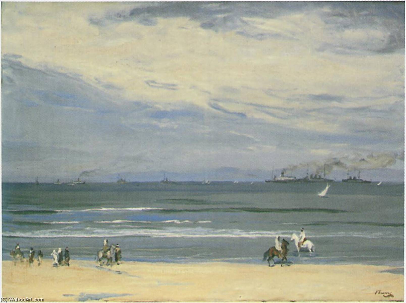 French Gunboats, Tangier — Sir John Lavery