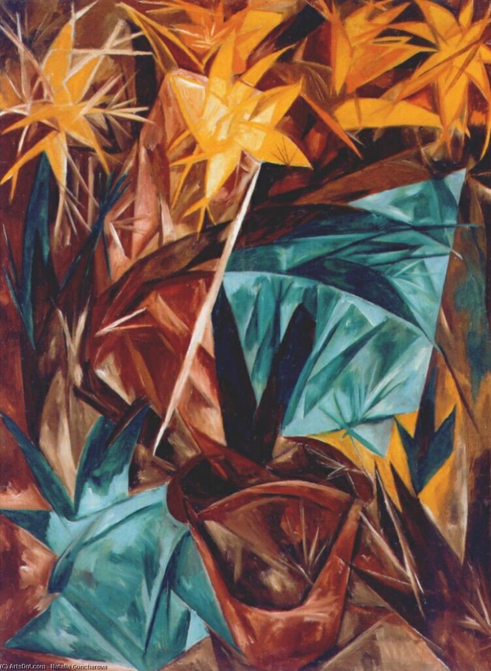 Rayonist Lilies — Наталья Сергеевна Гончарова