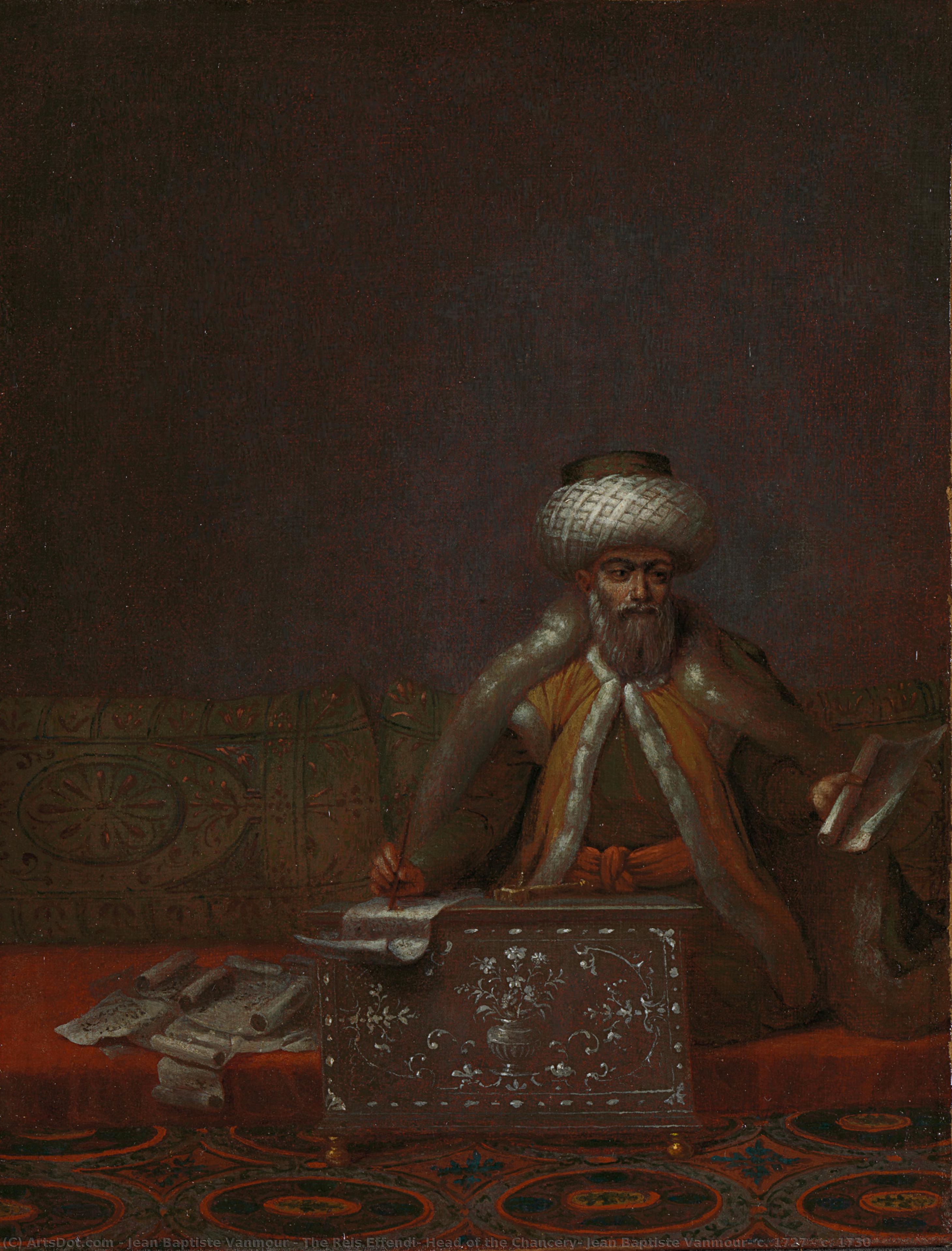 The Reis Effendi, Head Of The Chancery, Jean Baptiste Vanmour, C. 1727 - C. 1730 — Jean Baptiste Vanmour