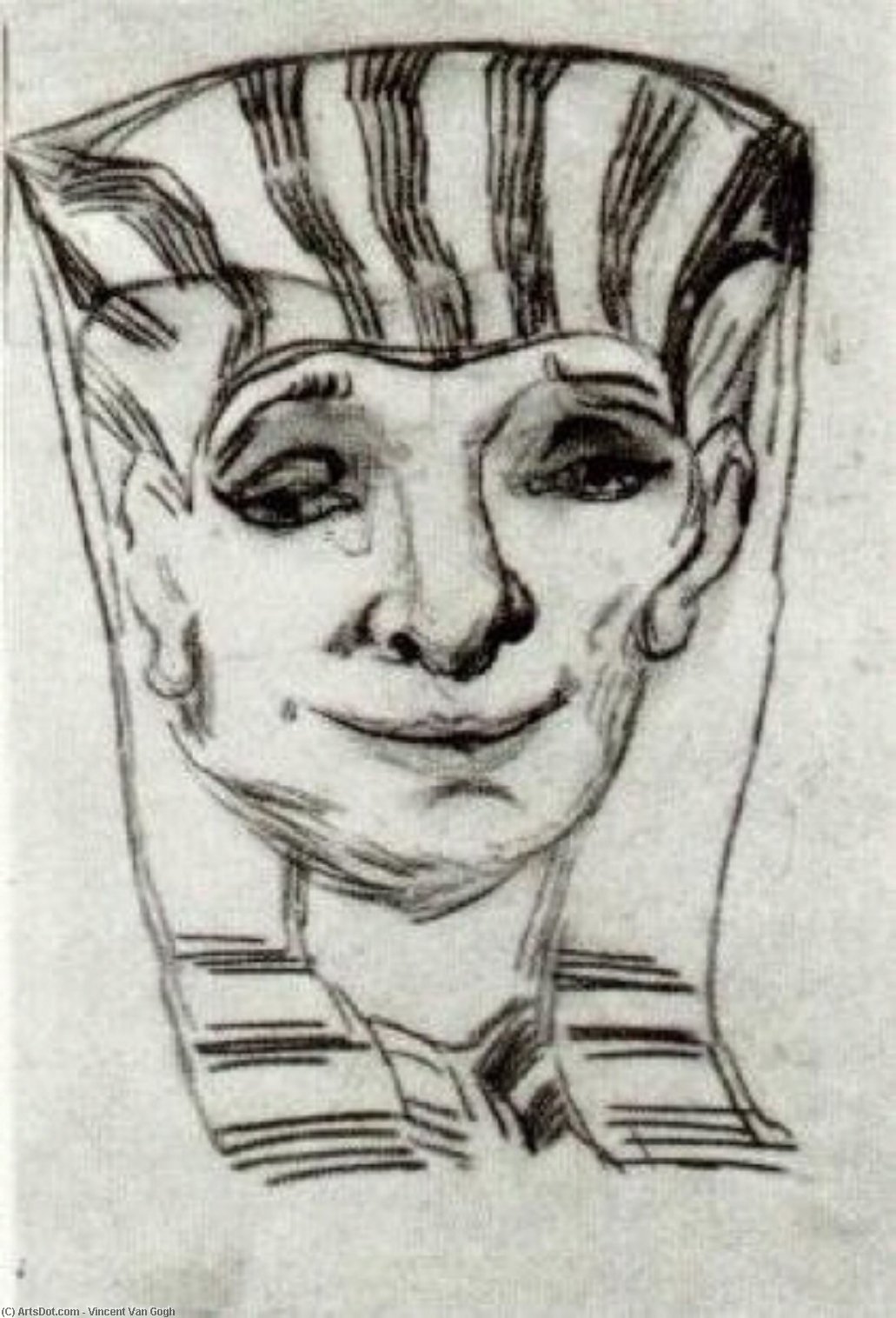 Mask Of An Egyptian Mummy — Vincent Willem Van Gogh