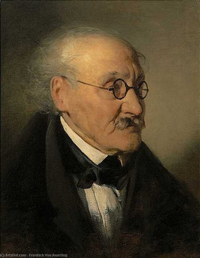 Portrait Of The Poet Ignaz Franz Castelli — Friedrich Ritter Von Amerling
