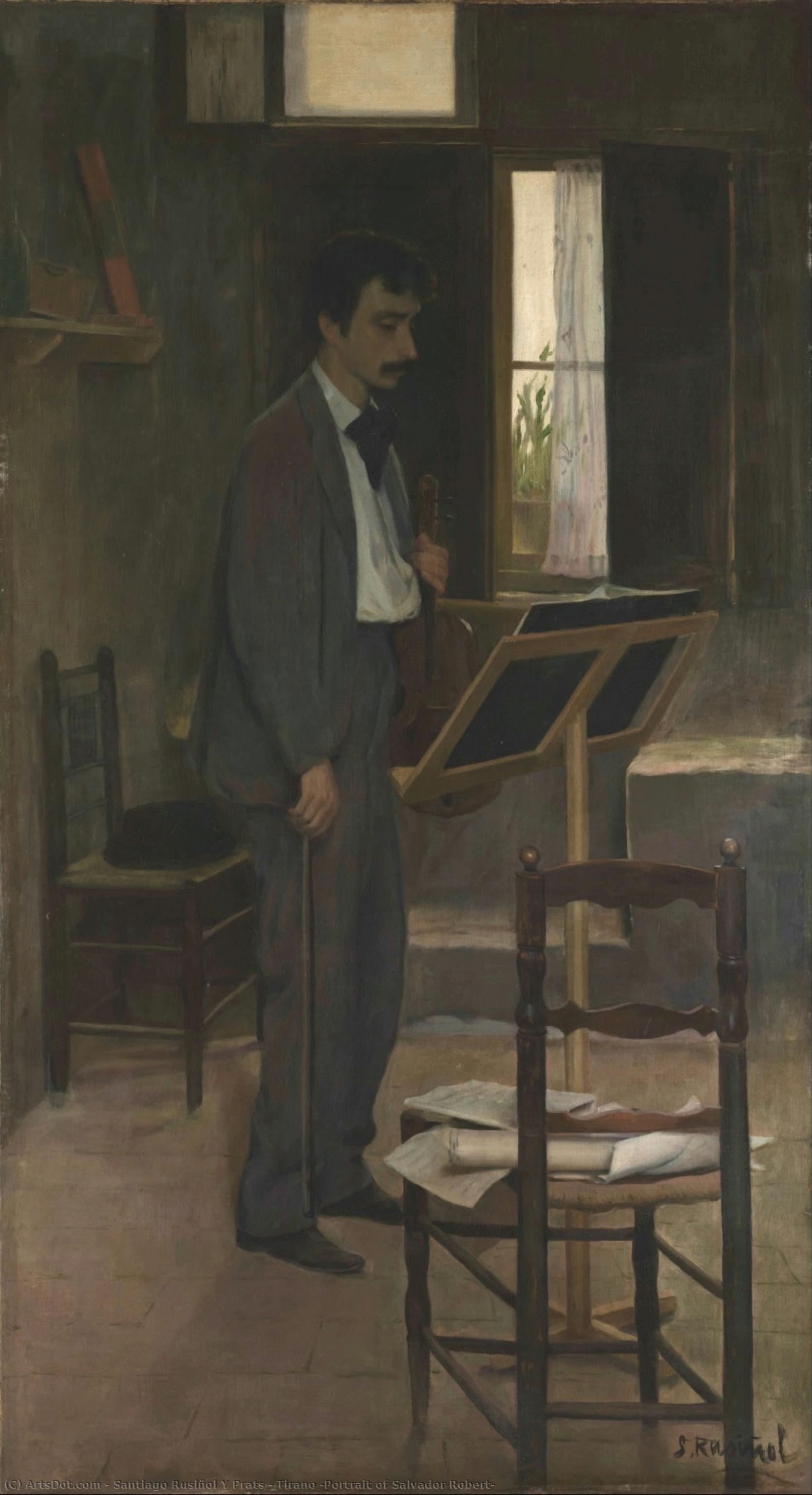 Tirano (portrait Of Salvador Robert) — Santiago Rusiñol Prats