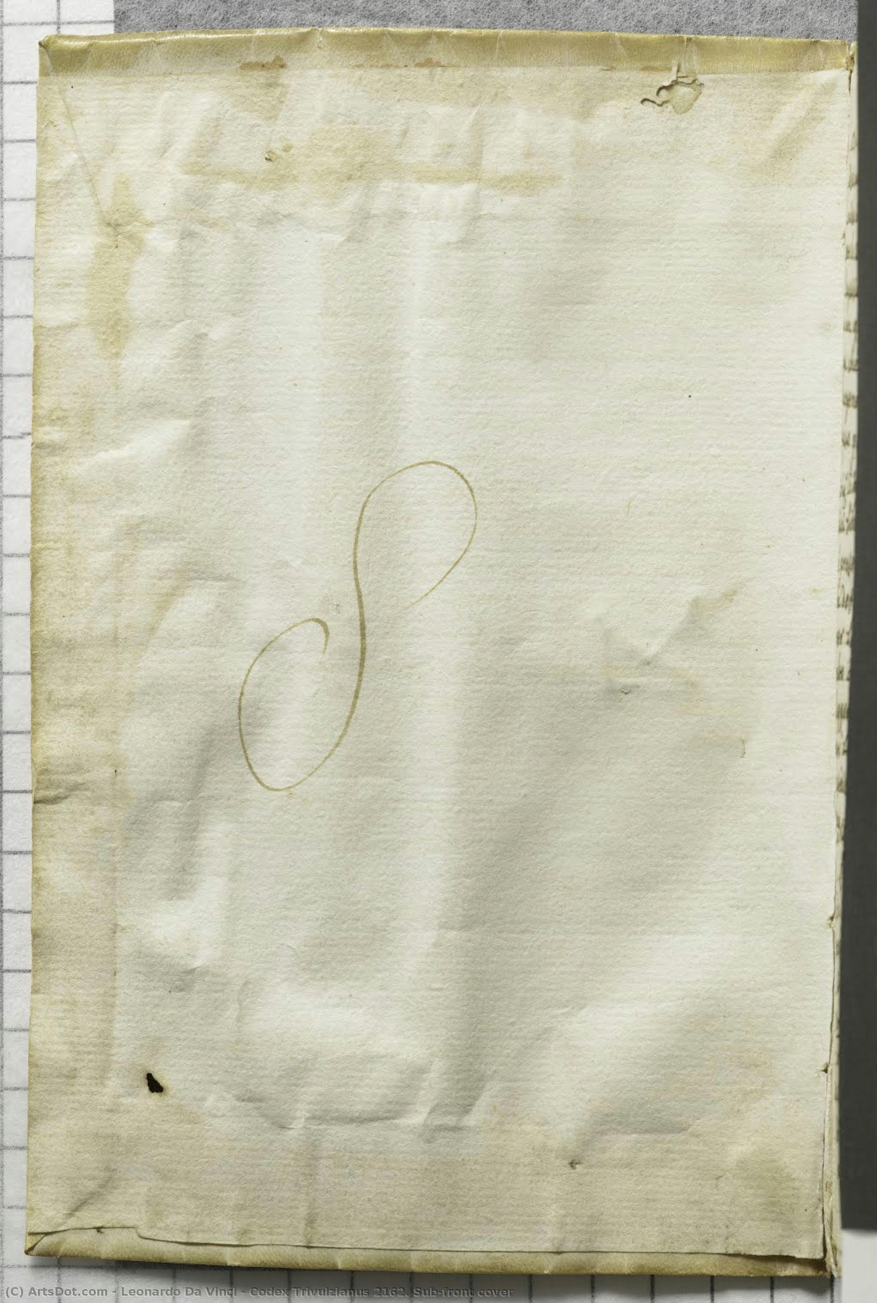 Codex Trivulzianus 2162. Sub-front Cover — レオナルド・ダ・ヴィンチ