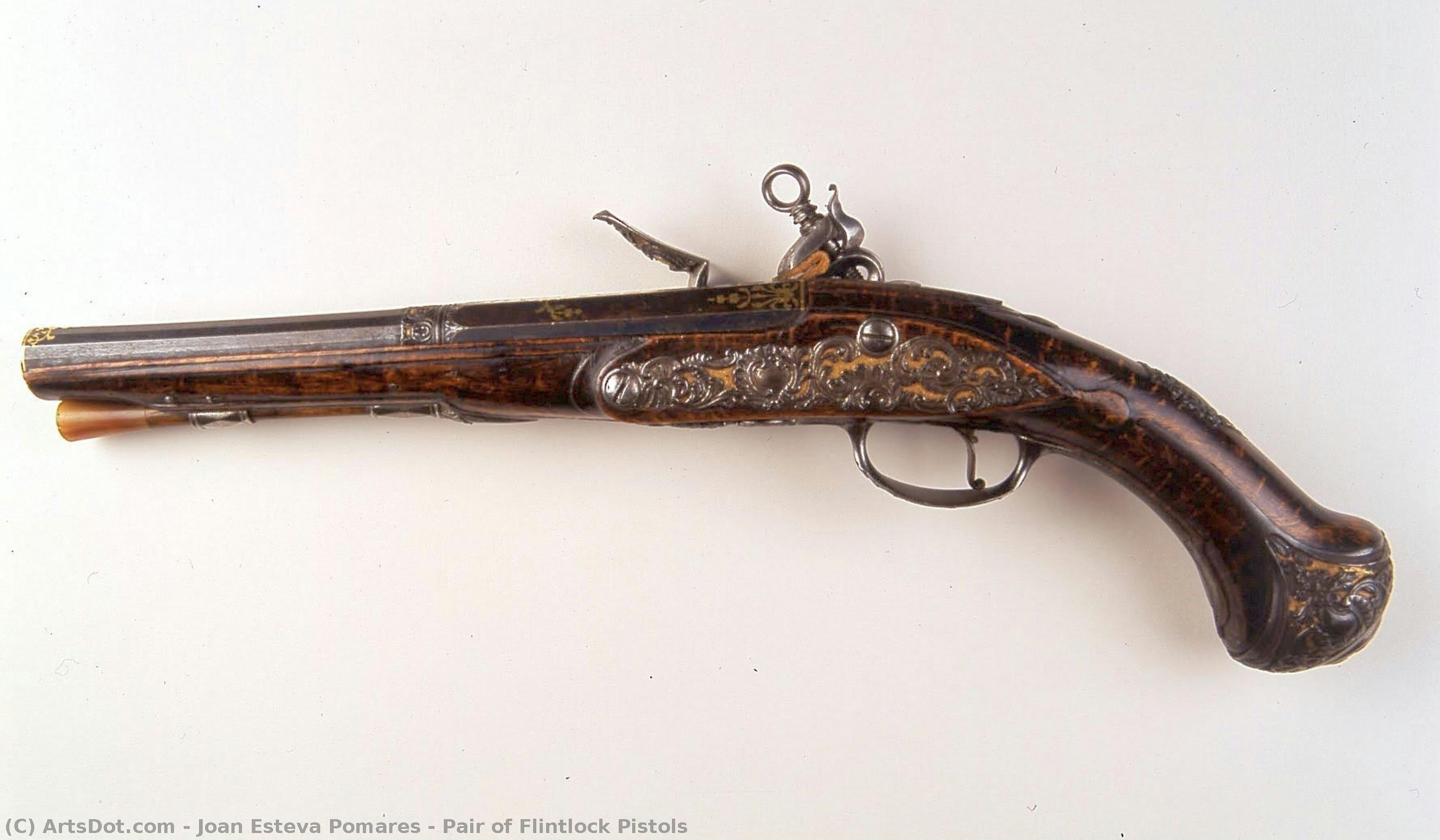 Pair Of Flintlock Pistols — Joan Esteva Pomares
