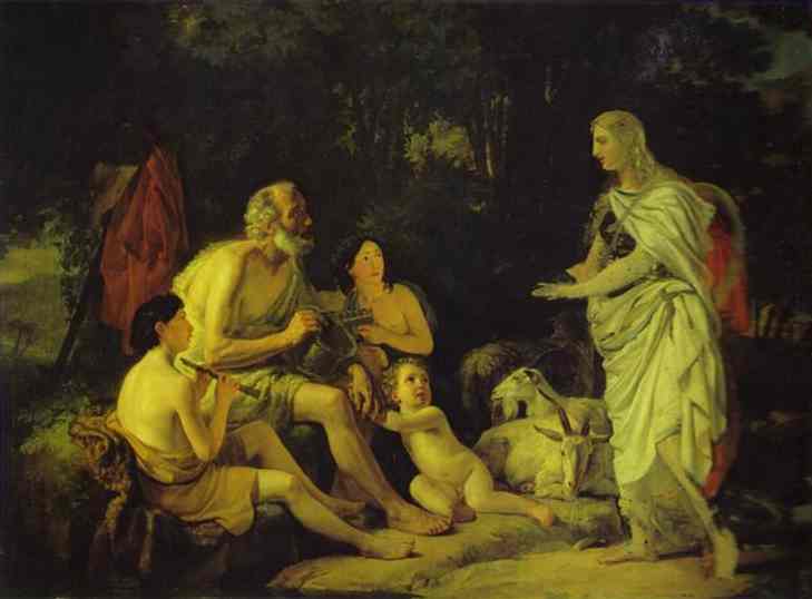 Erminia And The Shepherds. Unfinished — Karl Pavlovich Bryullov