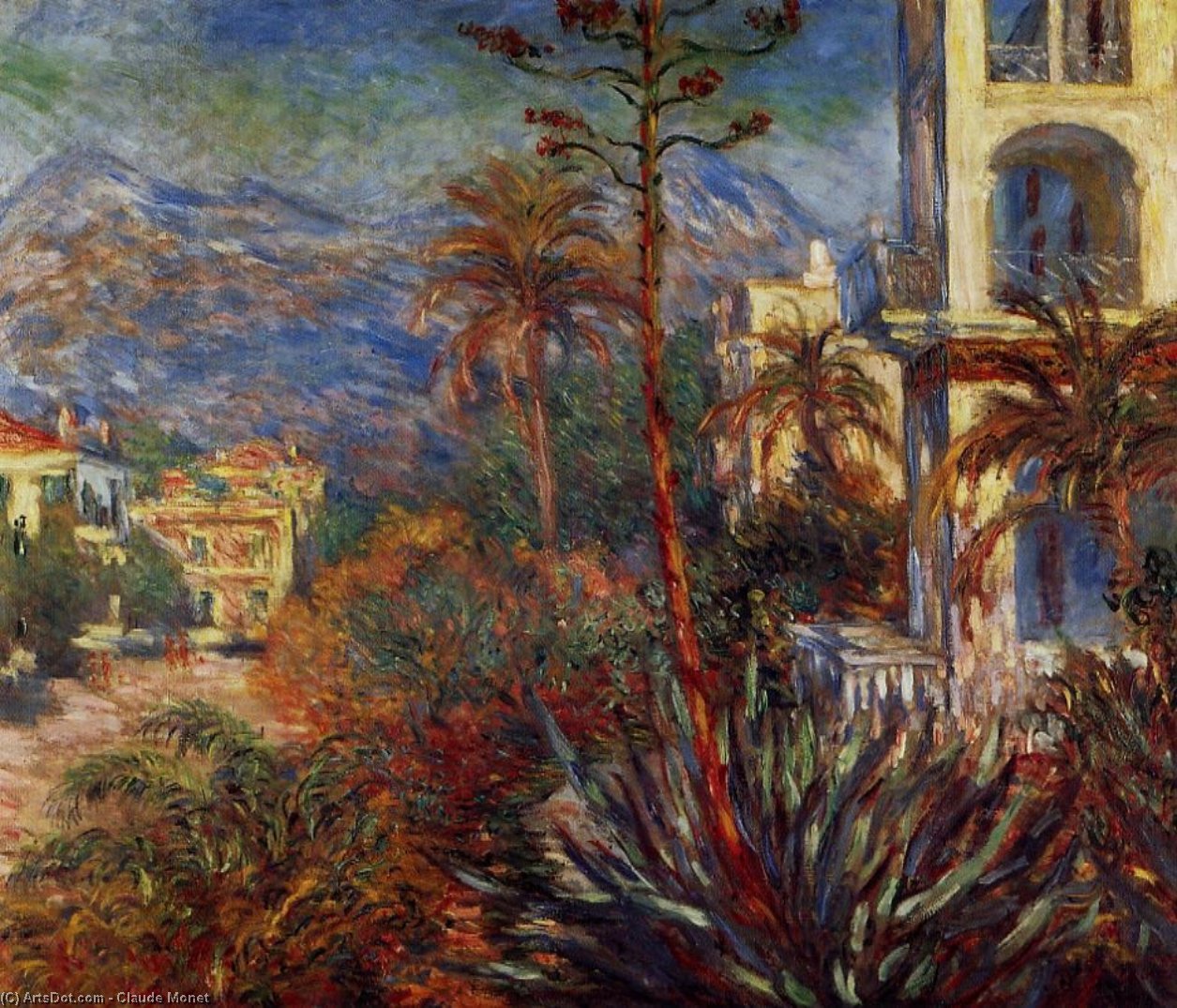 Villas At Bordighera — Claude Monet