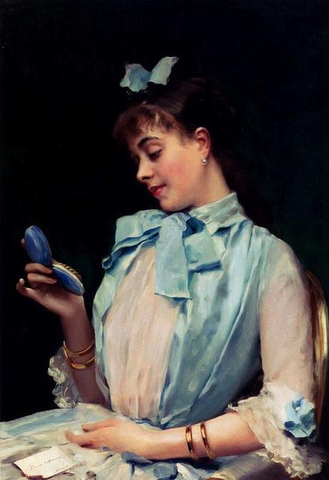 Portrait Of Aline Mason In Blue — Raimundo De Madrazo Y Garreta