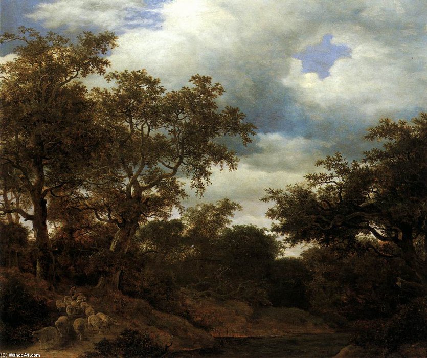 Oak Wood With Stagnant Water — Cornelis Hendricksz El Joven Vroom