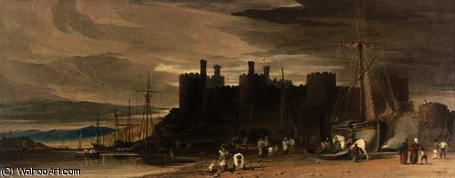 Conway Castle, Caernarvonshire, Wales — John Varley I (the Older)