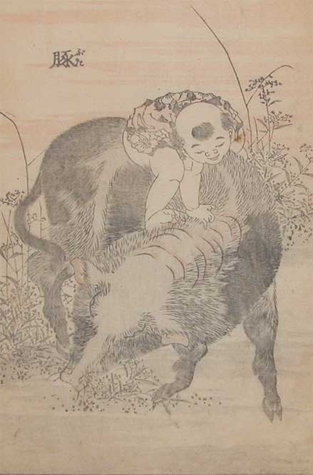 Boy On An Ox — Katsushika Hokusai