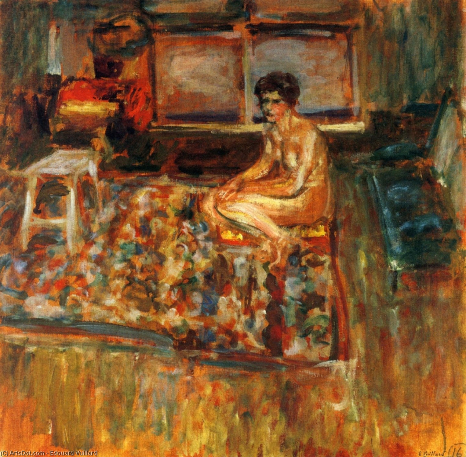 Niedrige Auf Einem Orangengranat — Jean-édouard Vuillard