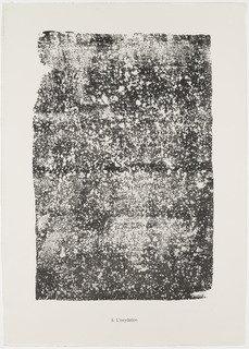 Oxidation (l'oxydation) From The Portfolio The Elemental (l' Elémentaire) From Phenomena (les Phénomènes) — Jean Philippe Arthur Dubuffet