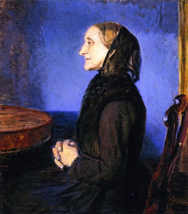 Portrait Of The Artist's Mother, Ane Hedvig Brondum — Anna Kirstine Ancher