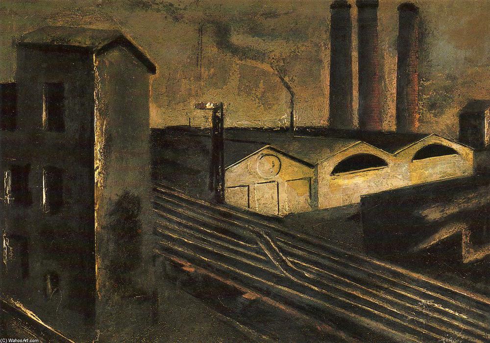 Urban Landscape With Chimneys — Mario Sironi