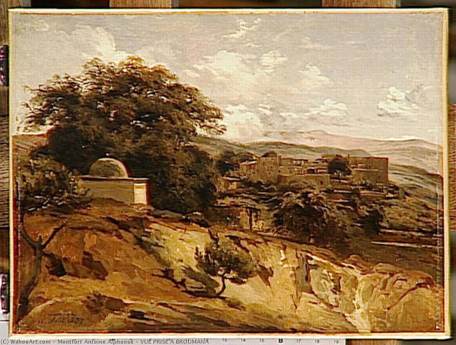 Vue Prise A Broumana — Montfort Antoine Alphonse
