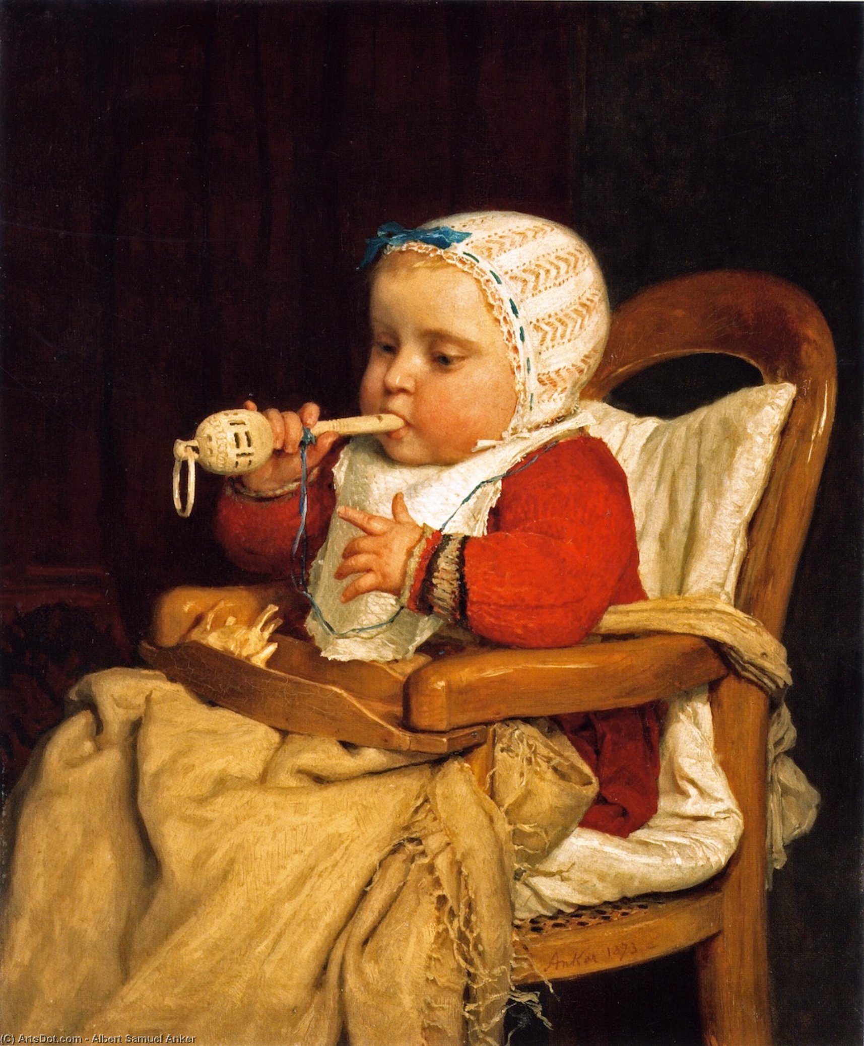 The Little Musician — Albert Samuel Anker