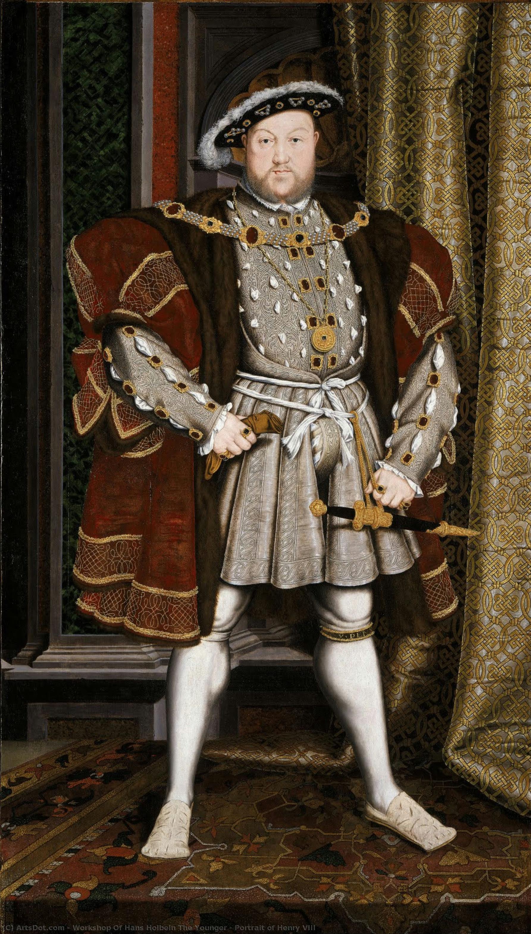 Portrait Of Henry Viii — Workshop Of Hans Holbein The Younger