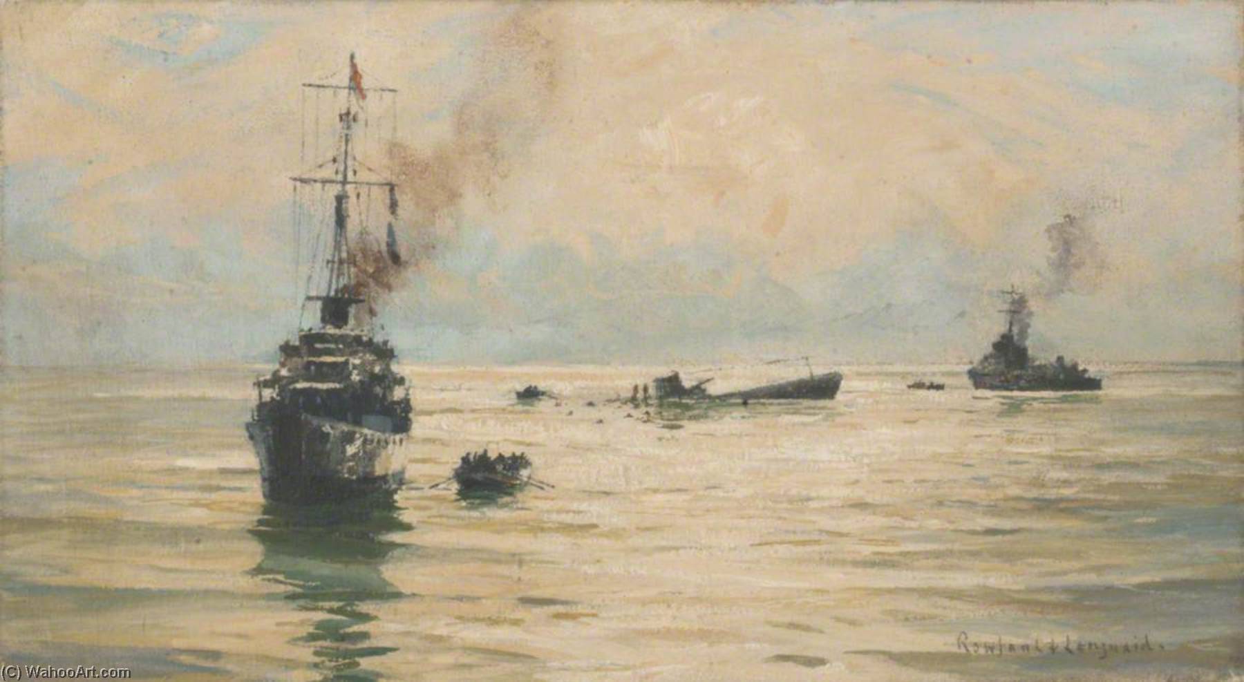 Picking Up Survivors From A Sinking U Boat — Rowland Langmaid
