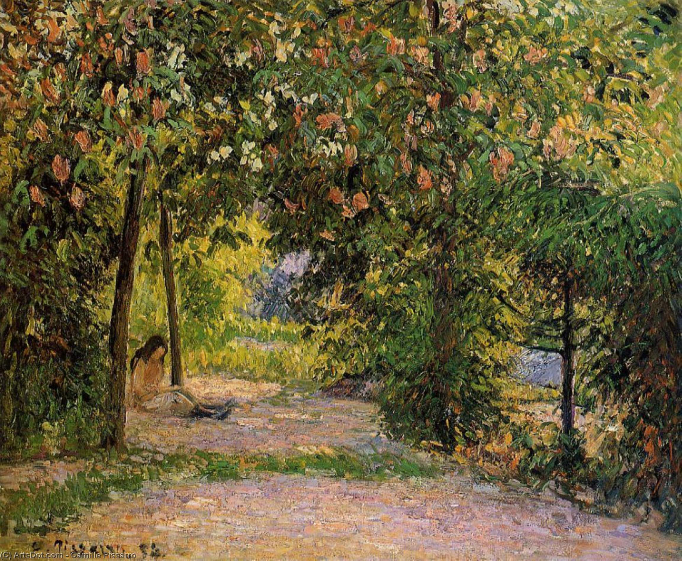 Der Garten Im Frühling, Eragny — Camille Pissarro