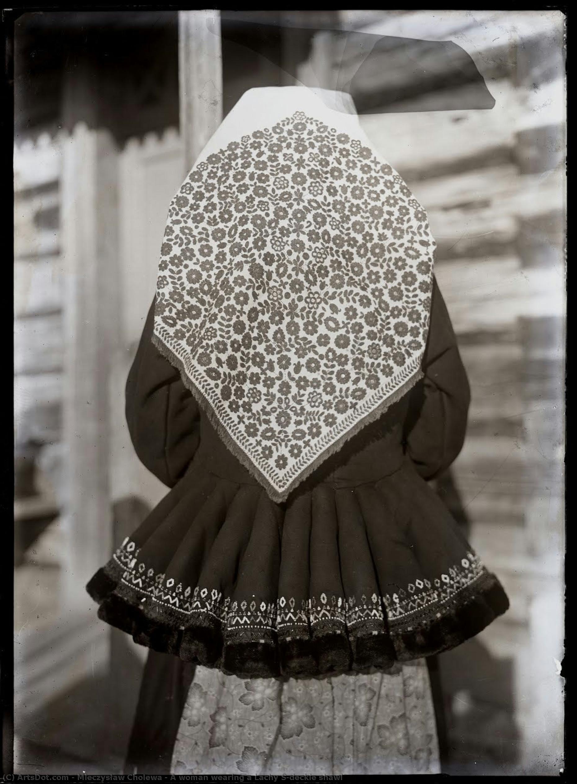A Woman Wearing A Lachy Sądeckie Shawl — Mieczysław Cholewa