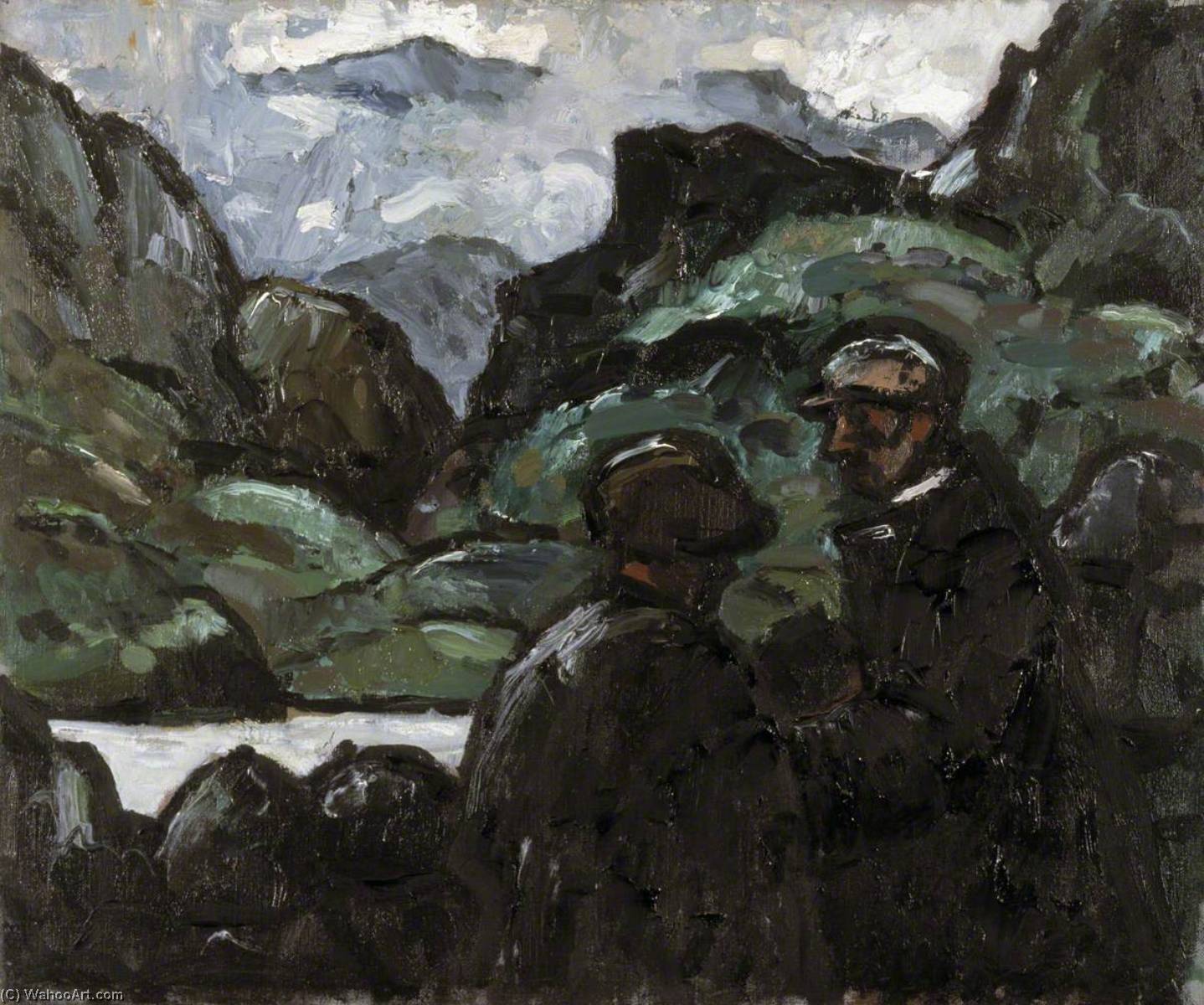 Farmers, Cwm Nantlle — John Kyffin Williams