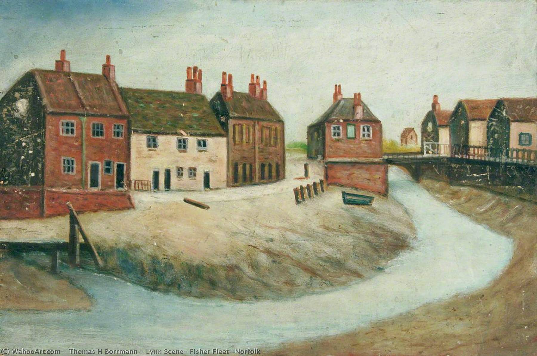 Lynn Scene, Fisher Fleet, Norfolk — Thomas H Borrmann