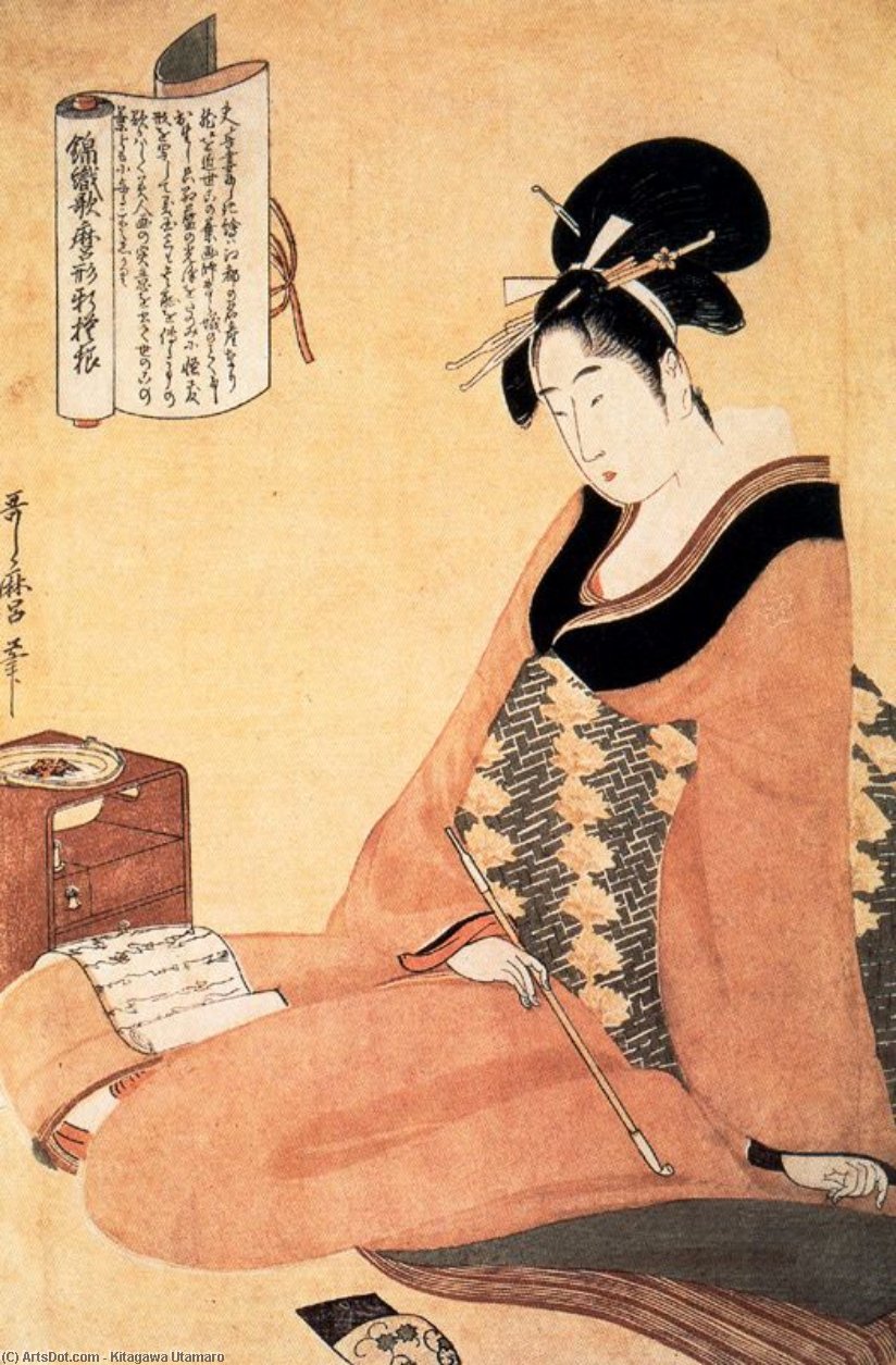 Reading A Letter — Kitagawa Utamaro