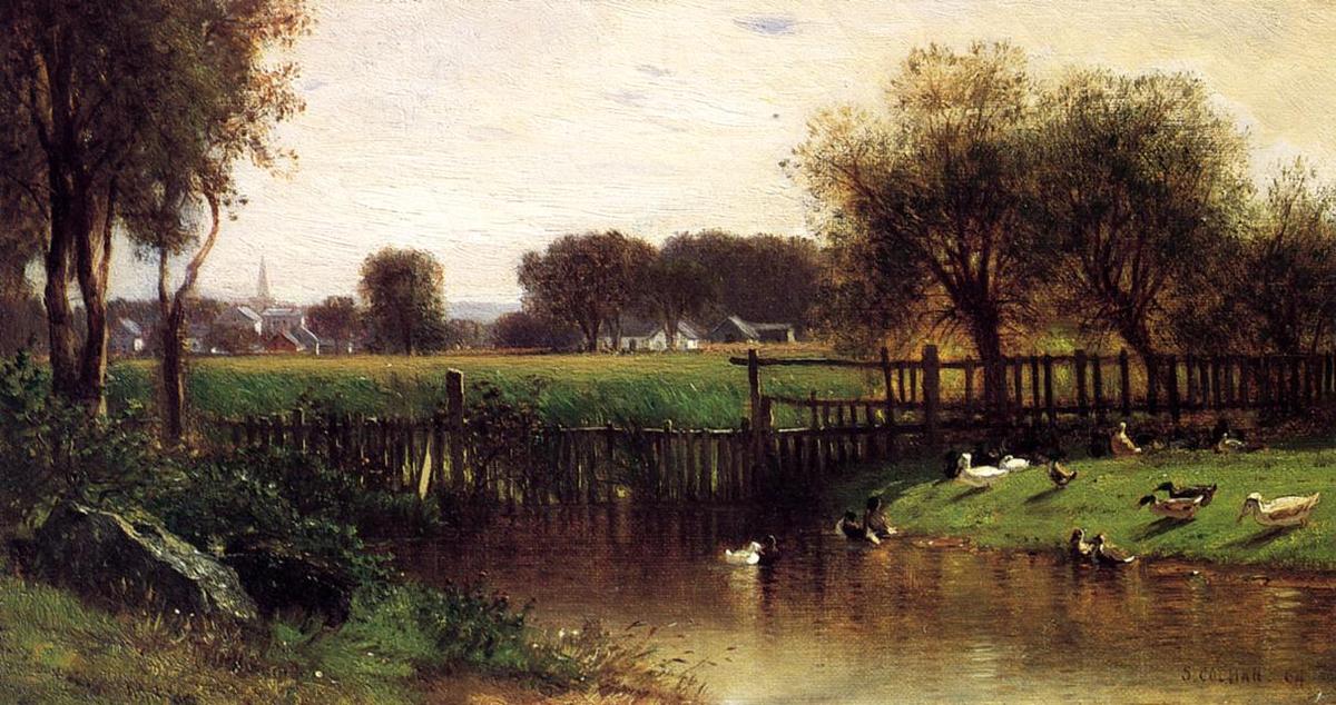 Ducks By A Pond — サミュエル・コールマン