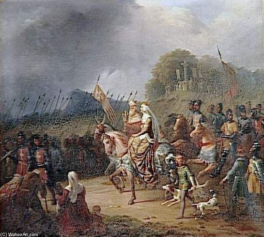 Margaret Of France Leads The Hungarians On Crusade — Edouard Pingret