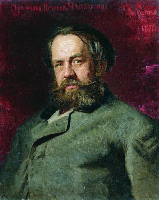 Portrait Of T.p. Chaplygin, A Cousin Of Ilya Repin — Ilya Yefimovich Repin