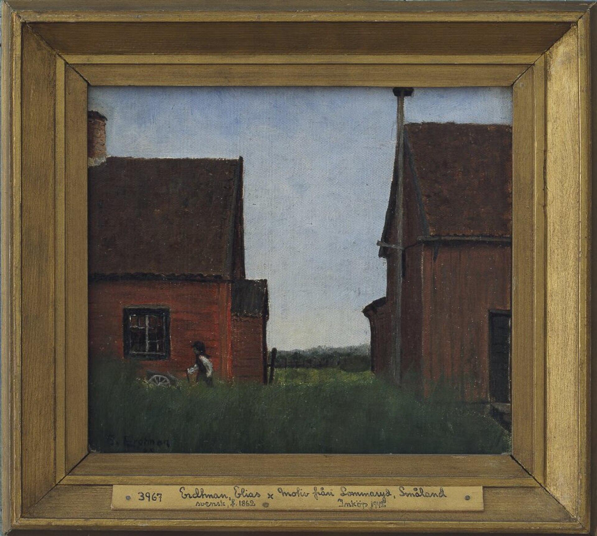 Scene From Lommaryd, Småland — Heinrich Hermanns