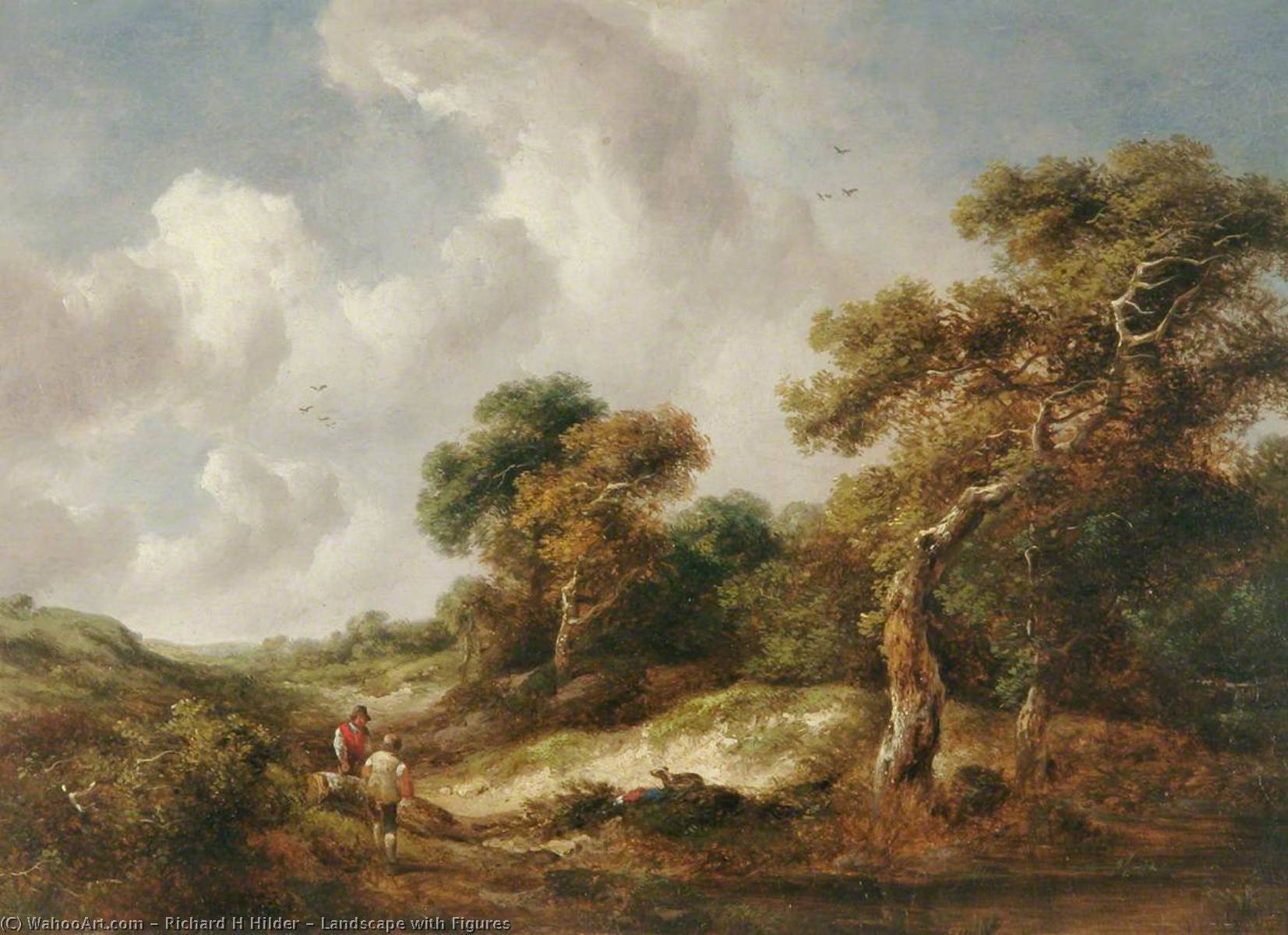 Landscape With Figures — Richard H Hilder