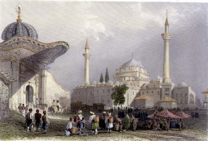 The Mosque Of Bajazet With The Seraskier's Gate — William Henry Bartlett