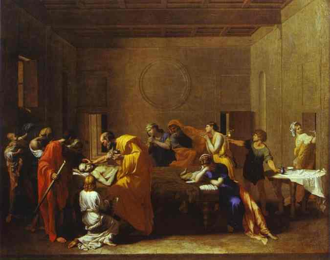 La Unción Extrema — Nicolás Poussin