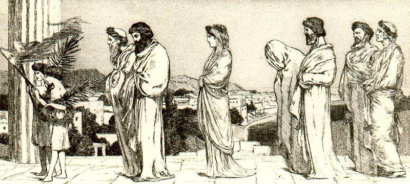 The Wedding Party Of Psyche — Max Klinger