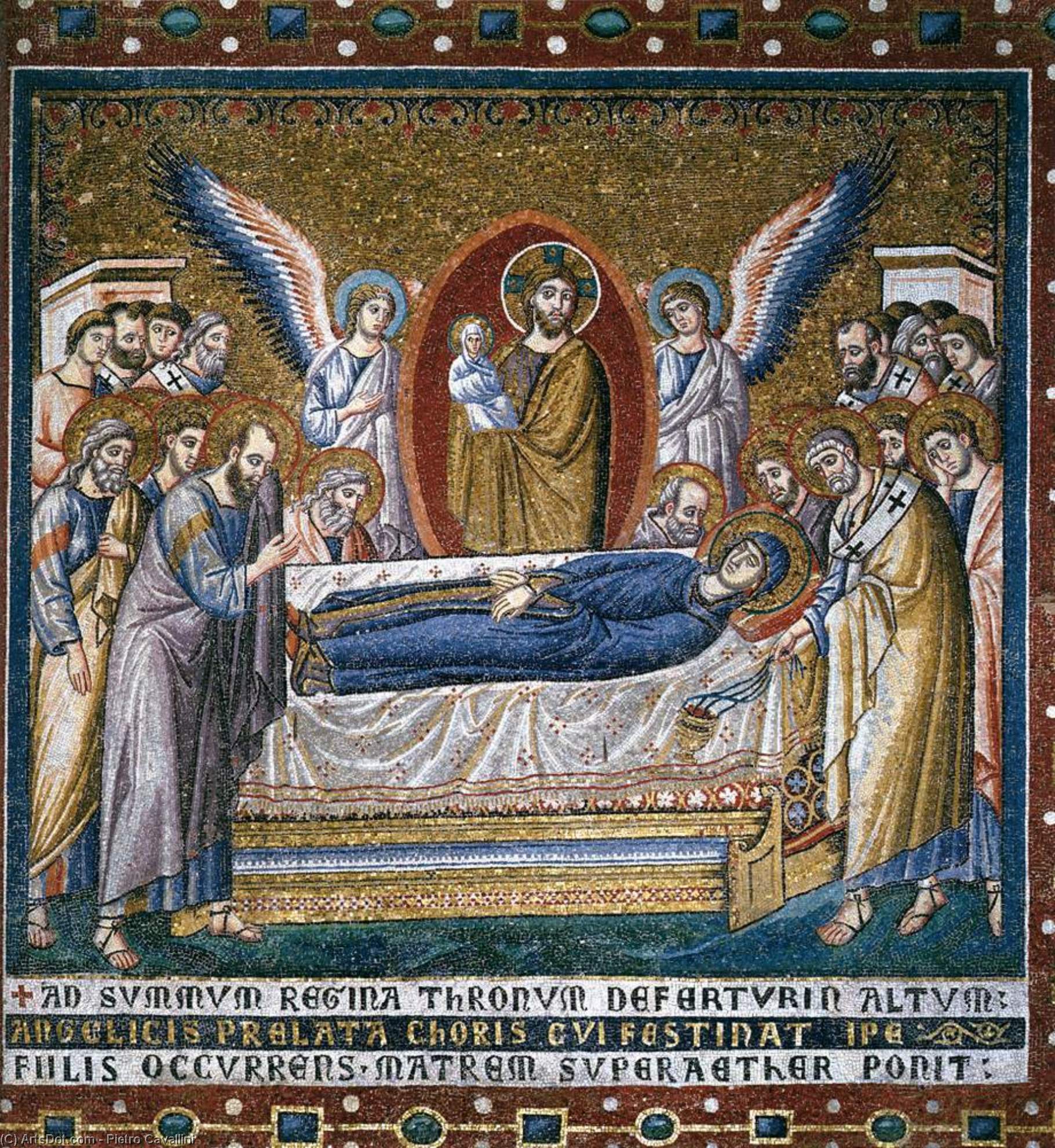 Apsidal Arch: 6. Dormition Of The Virgin — Pietro Cavallini