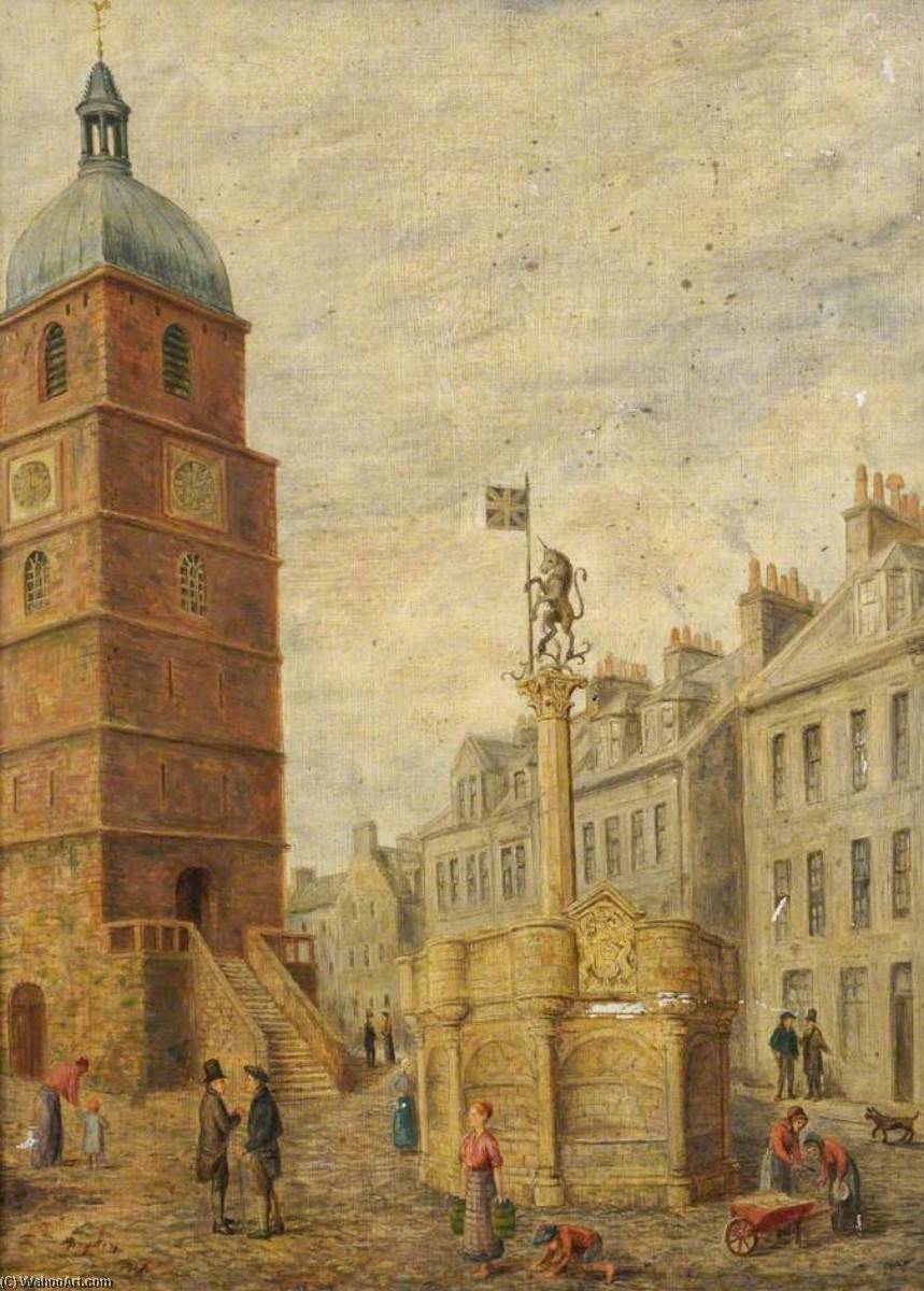 Old Jail And Malt Cross In Burns' Time — Robert Bryden