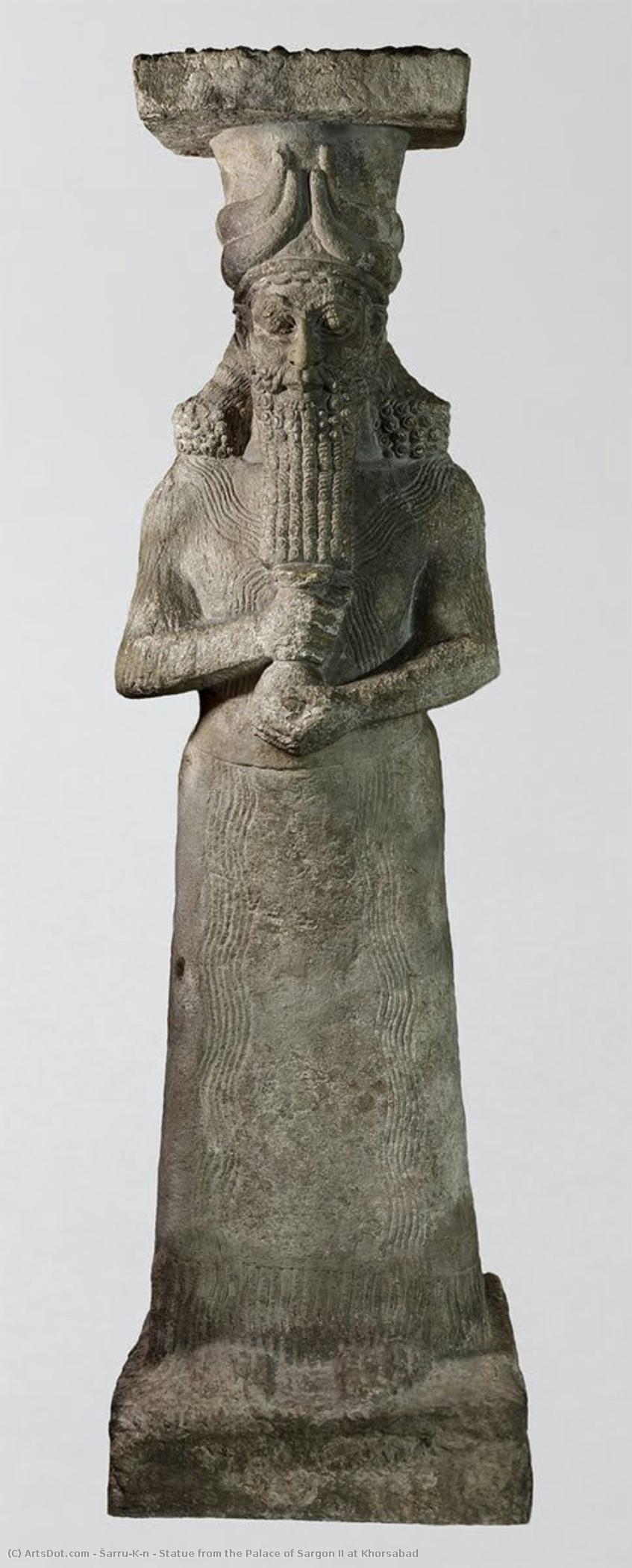 Statue From The Palace Of Sargon Ii At Khorsabad — Šarru-kīn