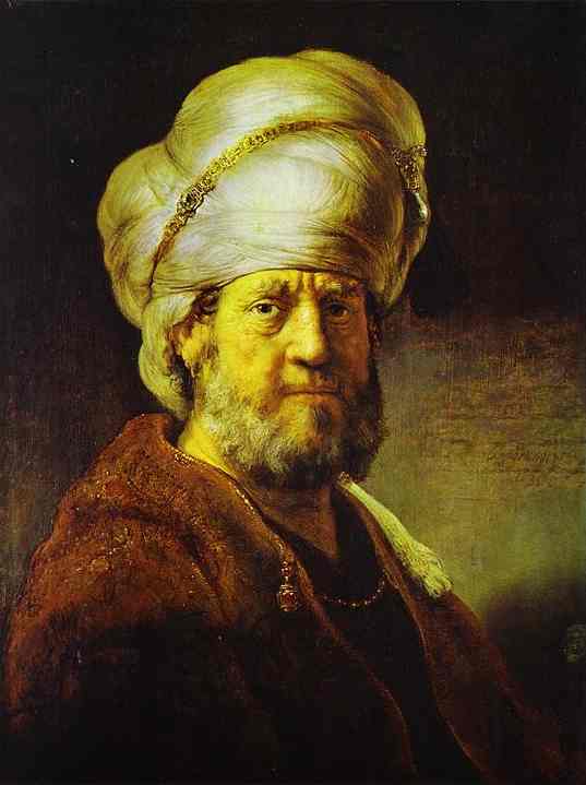 Retrato De Un Hombre Con Costume Oriental — Rembrandt Van Rijn