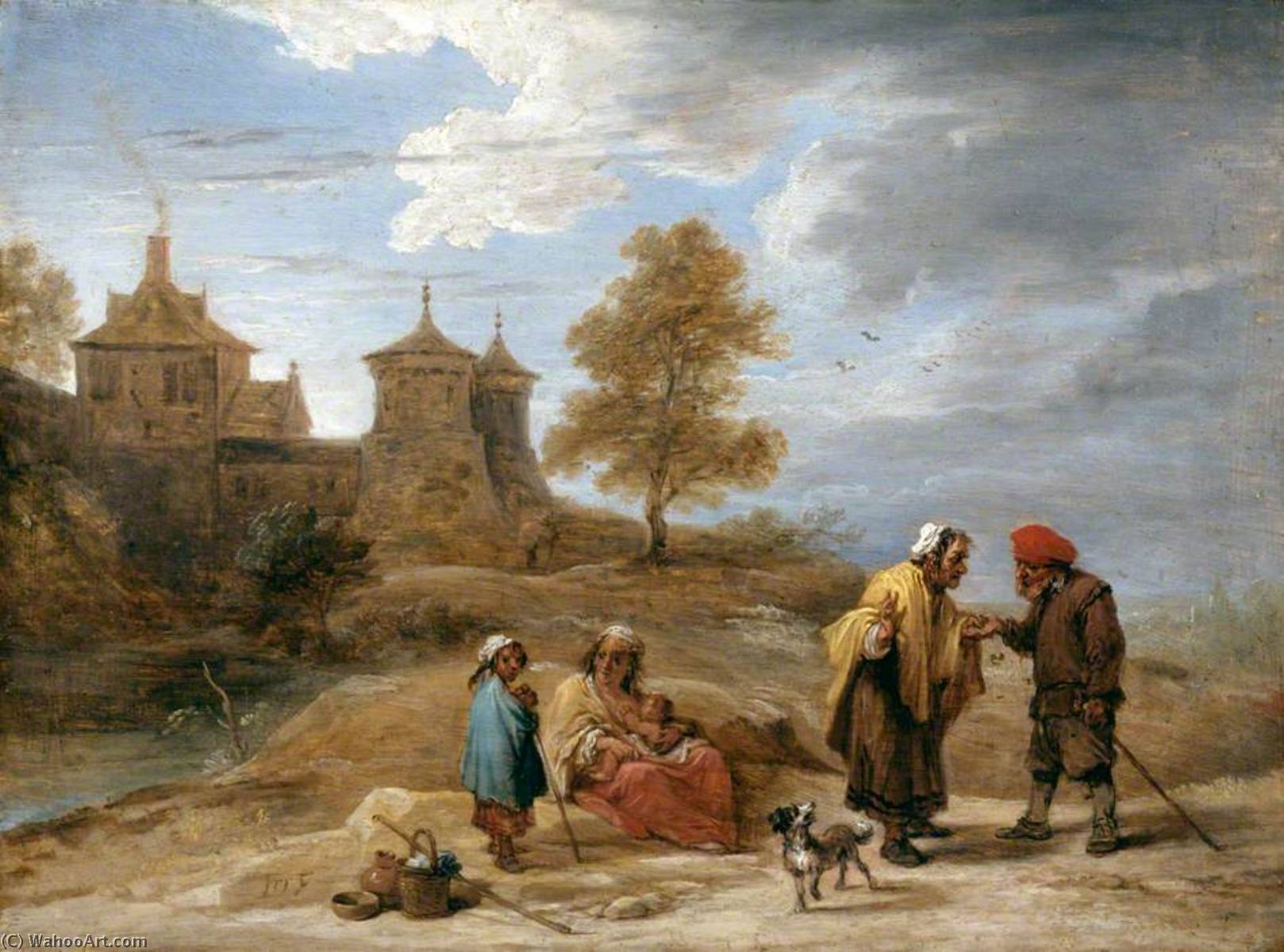Gypsies In A Landscape — David Teniers The Younger