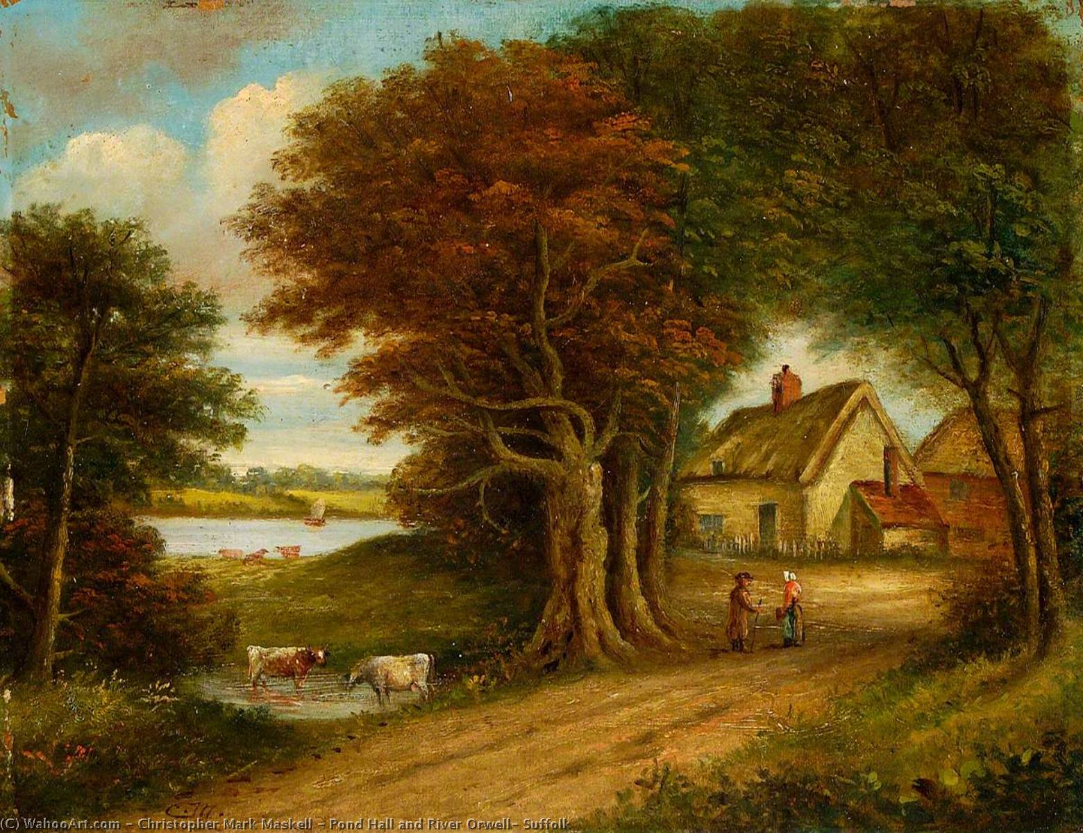 Pond Hall And River Orwell, Suffolk — Christopher Mark Maskell