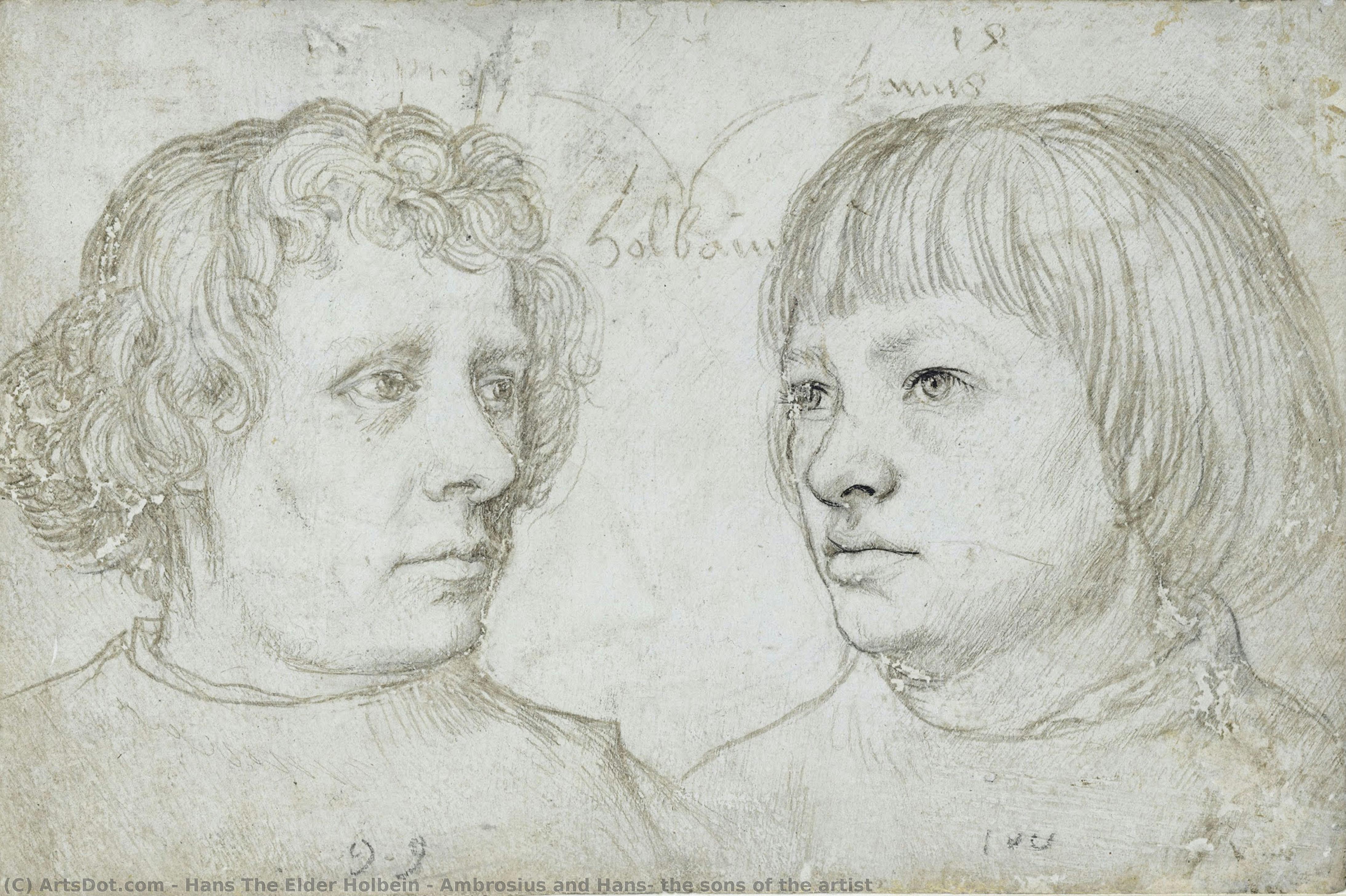 Ambrosius And Hans, The Sons Of The Artist — ハンス・ホルバイン（父）