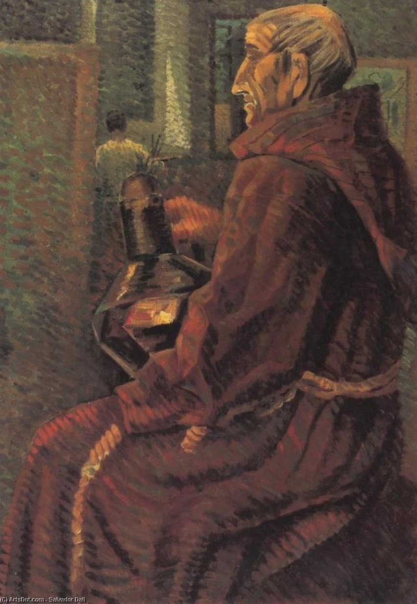 Seated Monk — Salvador Dalí