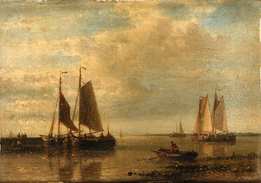 Fishing Boats In An Estuary — Abraham Hulk Senior