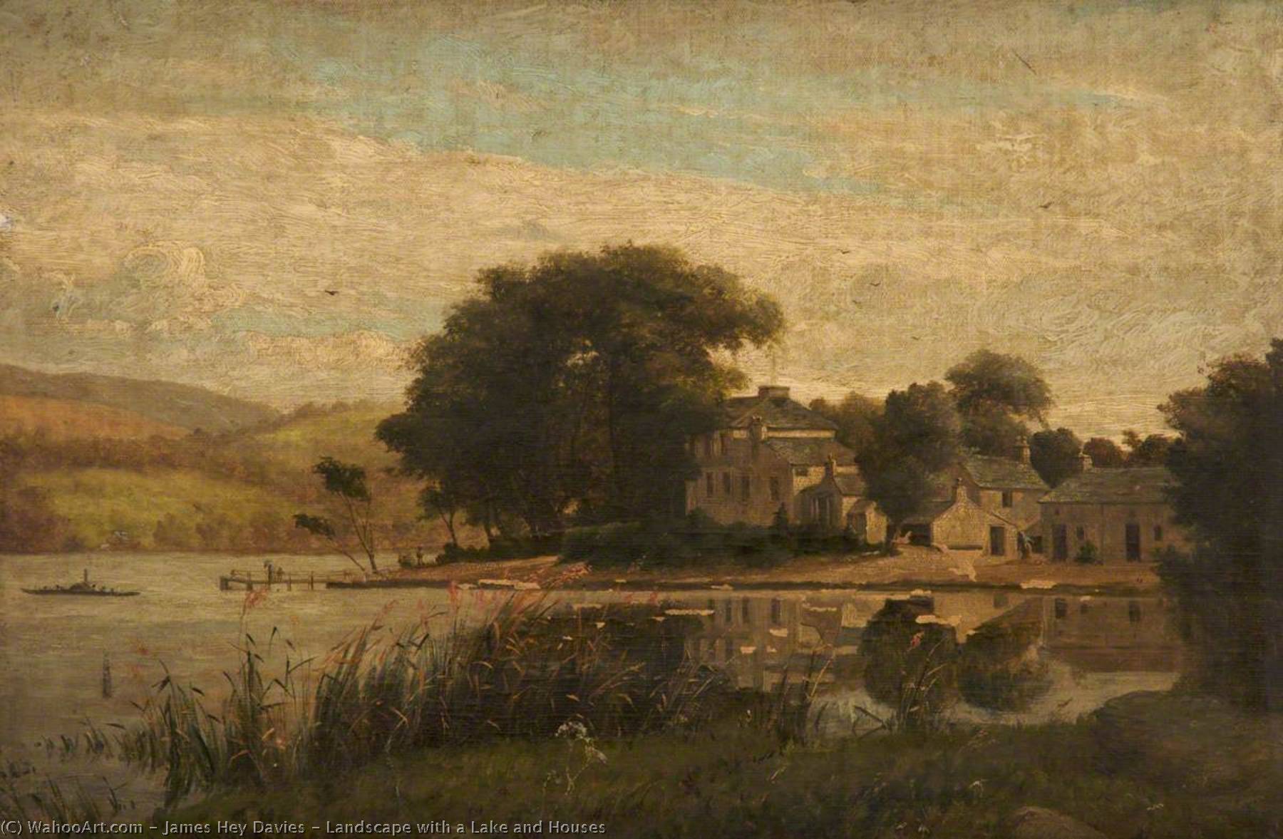 Landscape With A Lake And Houses — James Hey Davies
