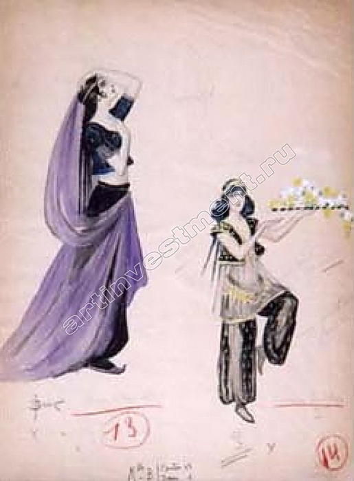 Two Sketches Of Costumes — Sergey Solomko