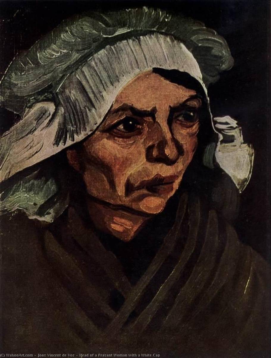 Head Of A Peasant Woman With A White Cap — Joos Vincent De Vos